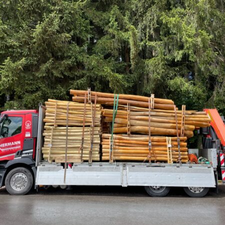 Robinienholz Transport